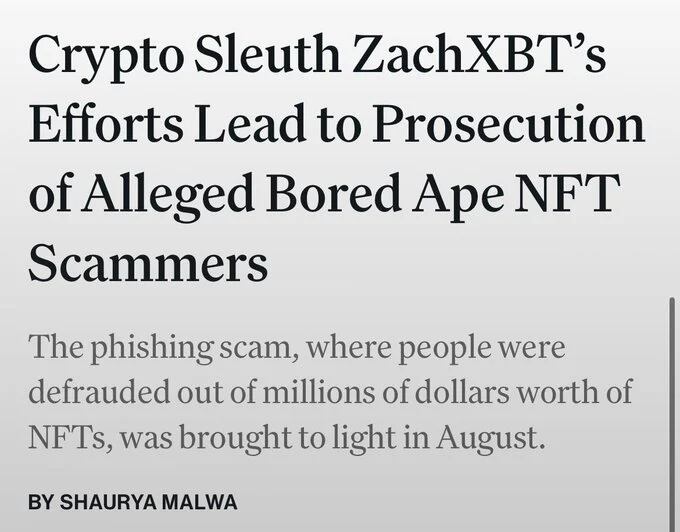 미국 연방수사국(FBI·Federal Bureau of Investigation)이 잭XBT의 공헌에 대해 감사를 표한 X 게시글./X 캡처