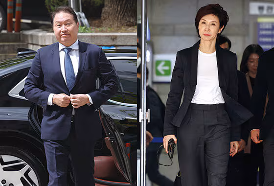 최태원 SK그룹 회장과 노소영 아트센터 나비 관장 /뉴스1