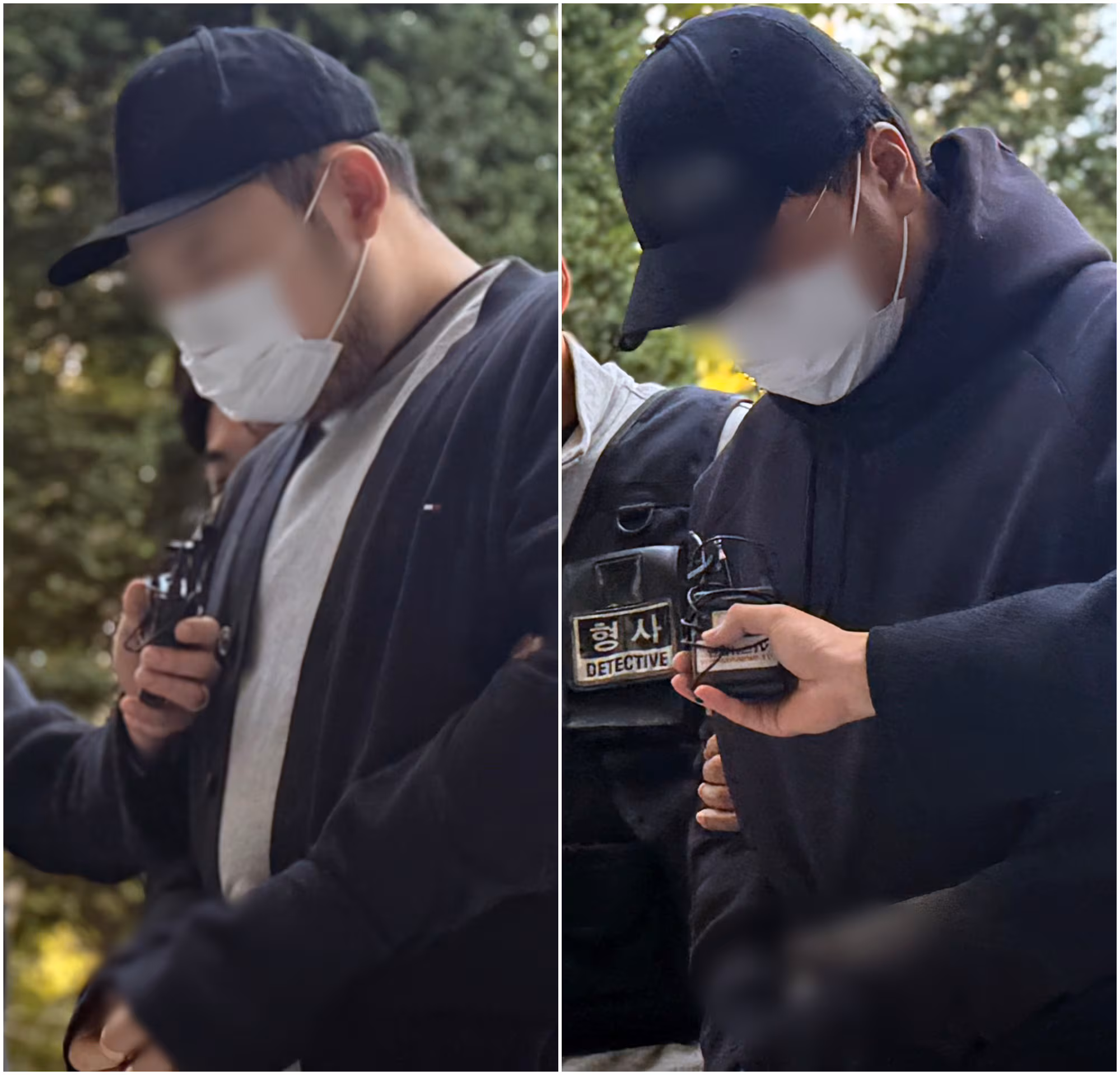 유튜버 '수탉'에 대한 살인미수와 공동감금 등 혐의를 받는 일당들이 지난해 10월 29일 오후 구속 전 피의자 심문(영장실질심사)을 받기 위해 인천지법에 출석하고 있다./뉴스1 