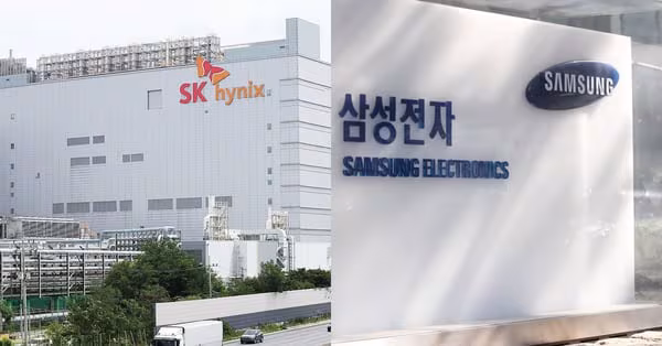 SK하이닉스와 삼성전자 사옥. /연합뉴스