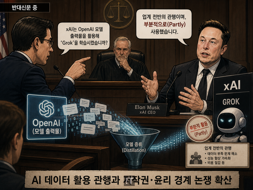 생성형 AI 업계에서 경쟁사 모델의 출력물을 활용해 또 다른 AI를 학습시키는 ‘모델 증류(distillation)’ 관행이 논란의 중심이 됐다. / 챗GPT 생성