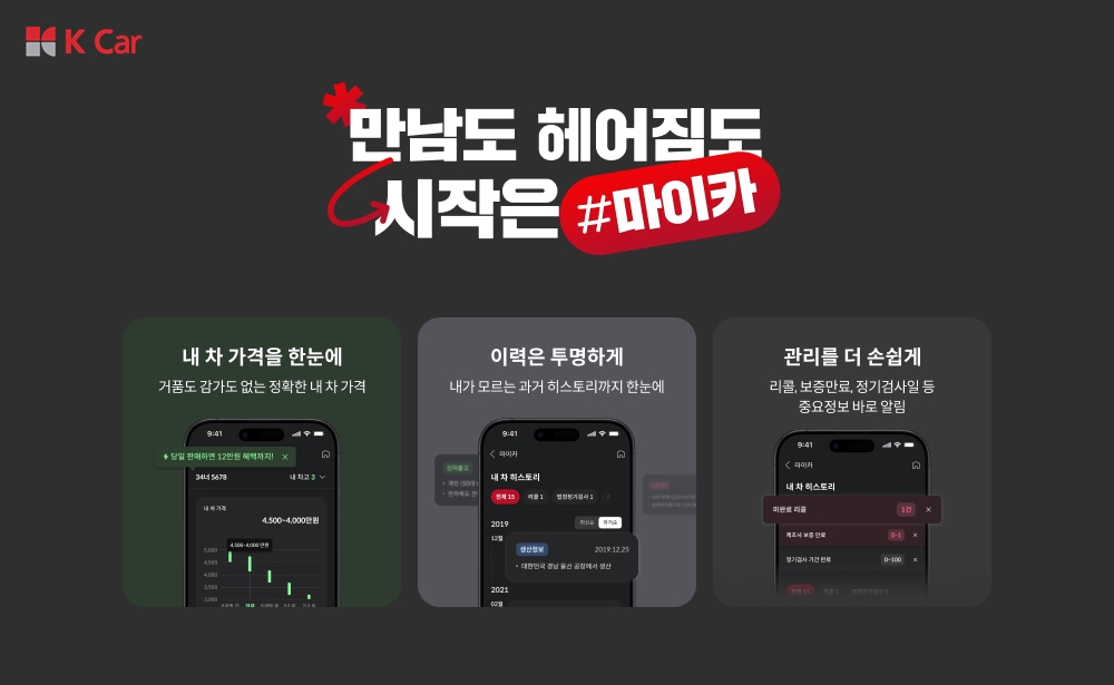 케이카의 마이카 서비스의 누적 등록 대수가 15만대를 넘어섰다. / 케이카