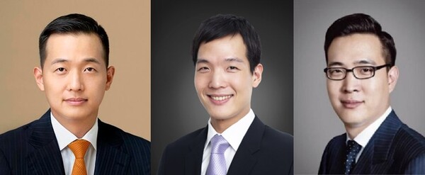 사진 왼쪽부터 김동관 한화그룹 부회장, 김동원 한화생명 사장, 김동선 한화갤러리아 부사장. / 조선DB
