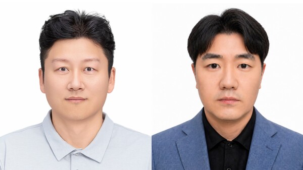 윤훈 한국전력기술 원자력사업본부 사업책임자(왼), 최재훈 노아닉스 연구소장. [사진: 과기정통부]