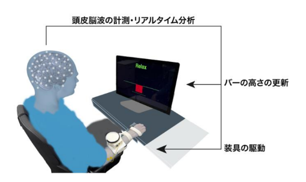 BCI와 AI를 활용한 이미지 트레이닝만으로 운동 반응 속도가 개선될 수 있다는 연구 결과가 나왔다. [사진: 게이오대]