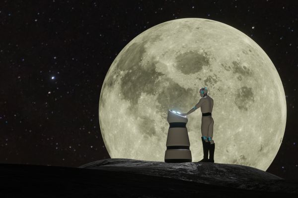 홍콩과기대가 중국 달 탐사 창어 8호에 투입될 휴머노이드 AI 로버를 개발했다. [사진: 셔터스톡]