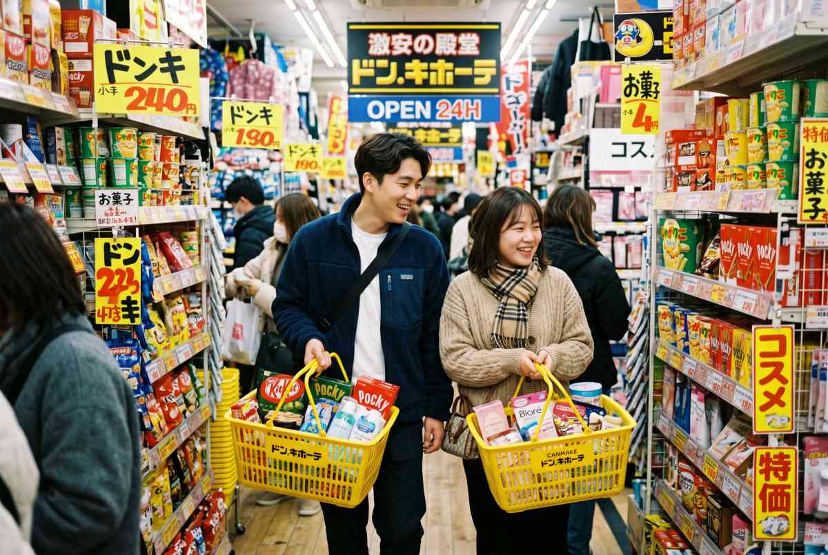 돈키호테 할인쿠폰으로 신나는 쇼핑 / 이해를 돕기 위한 ai 이미지