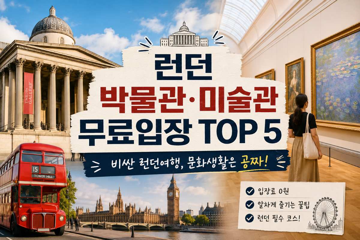 런던 박물관 미술관 무료입장 꿀팁  / ⓒ인포매틱스뷰