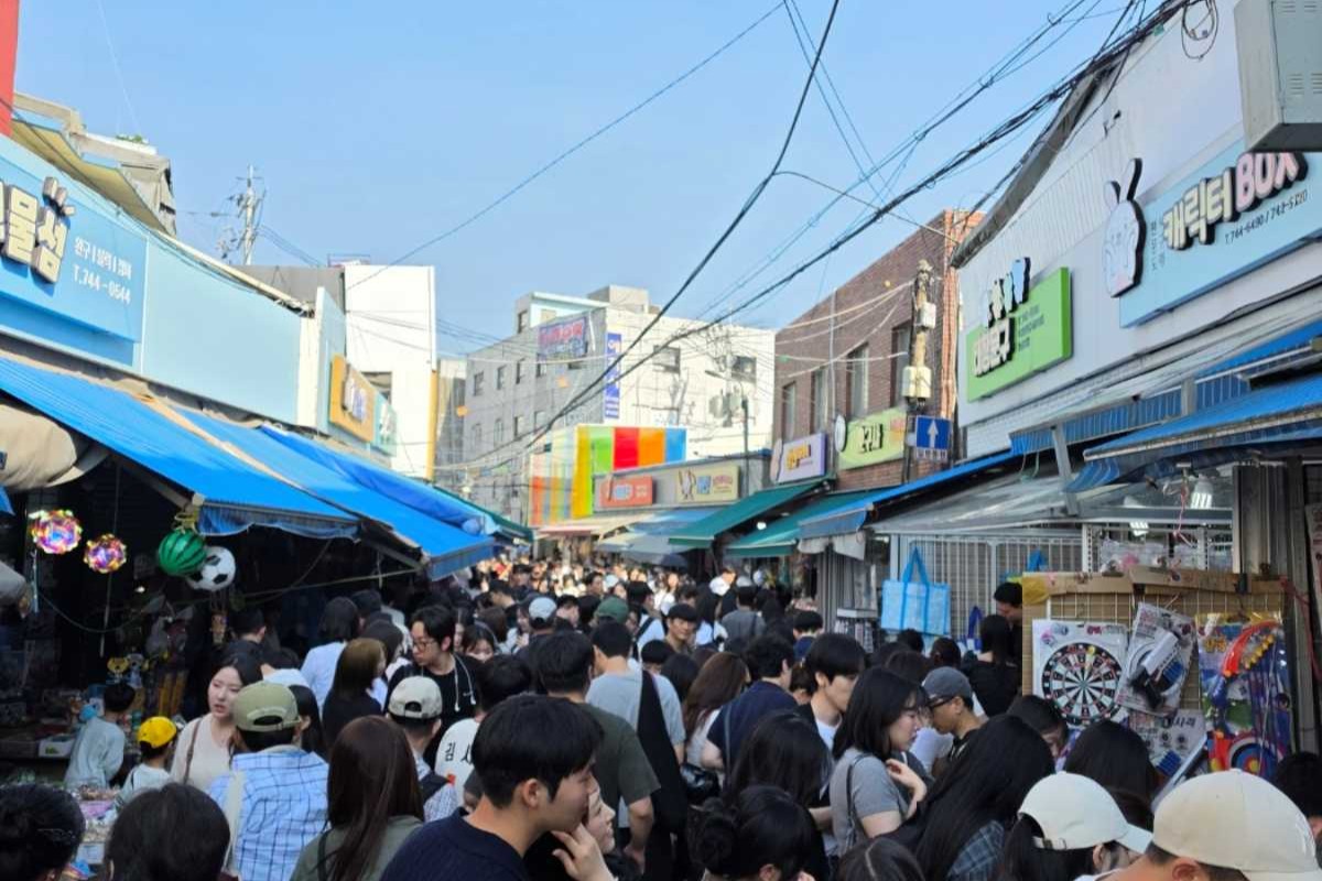 본래 도매 상가거리라 가격이 좋다 / 직접촬영
