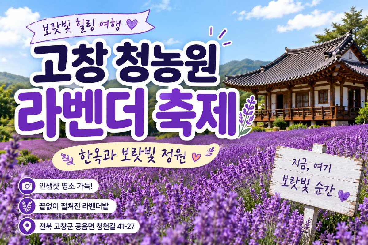 2026 고창 청농원 라벤더 정원 정보 / ⓒ인포매틱스뷰
