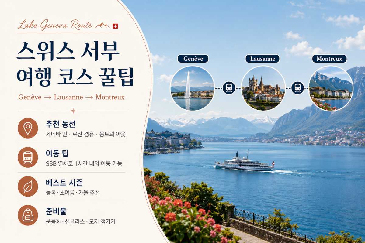스위스 서부 여행 코스 / ⓒ인포매틱스뷰