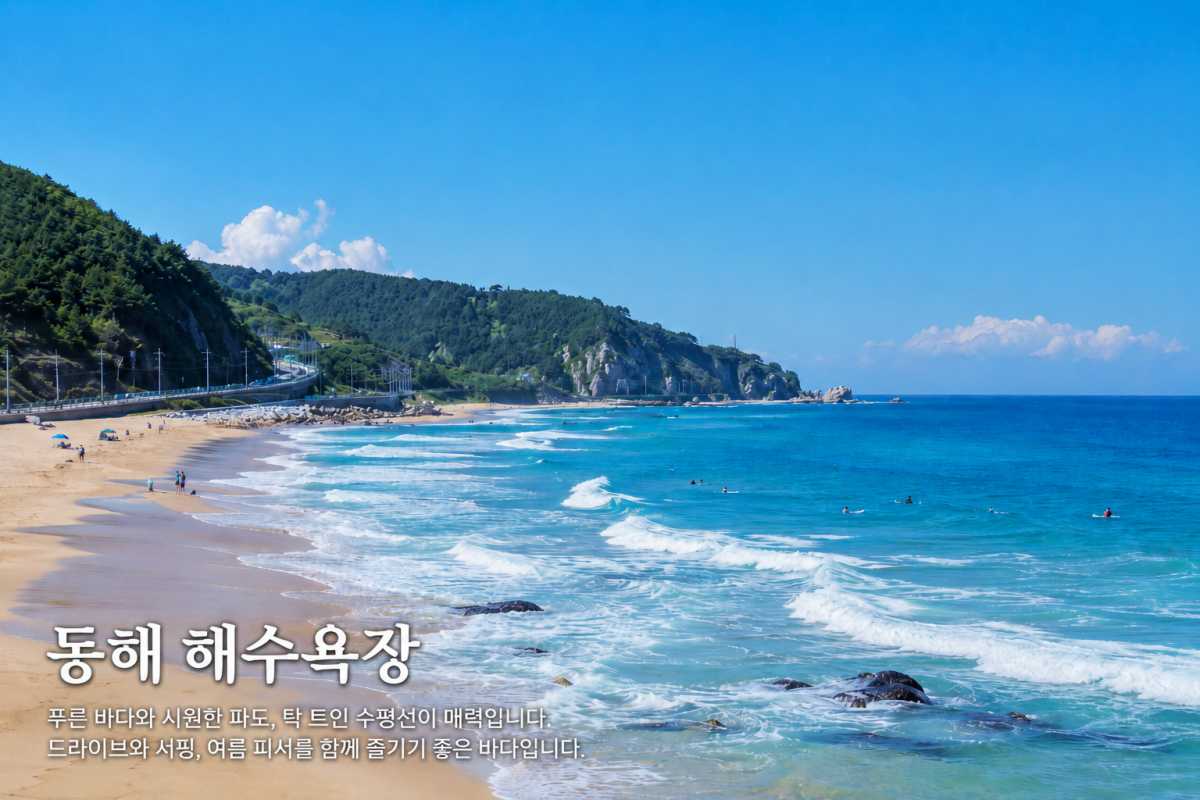 동해 해수욕장 / Designed by Magnific