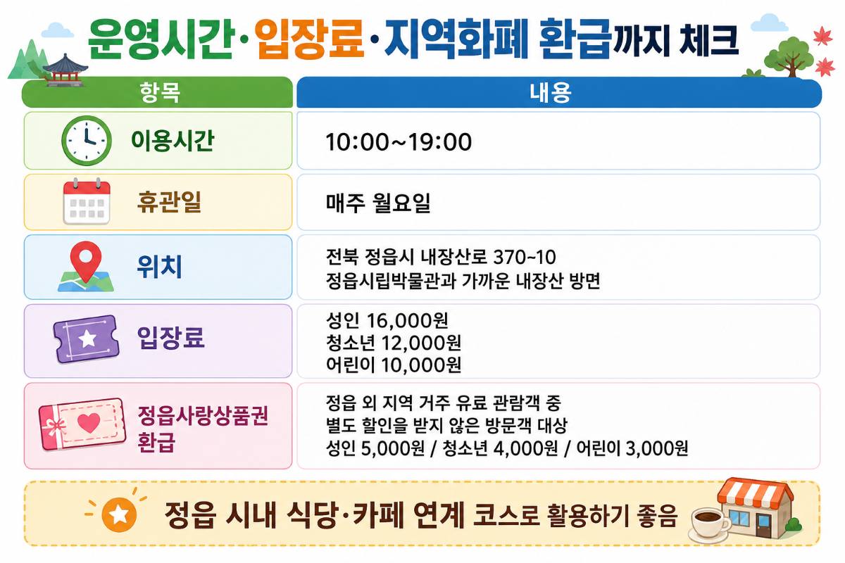 달하루 운영시간 및 입장료 / ⓒ인포매틱스뷰