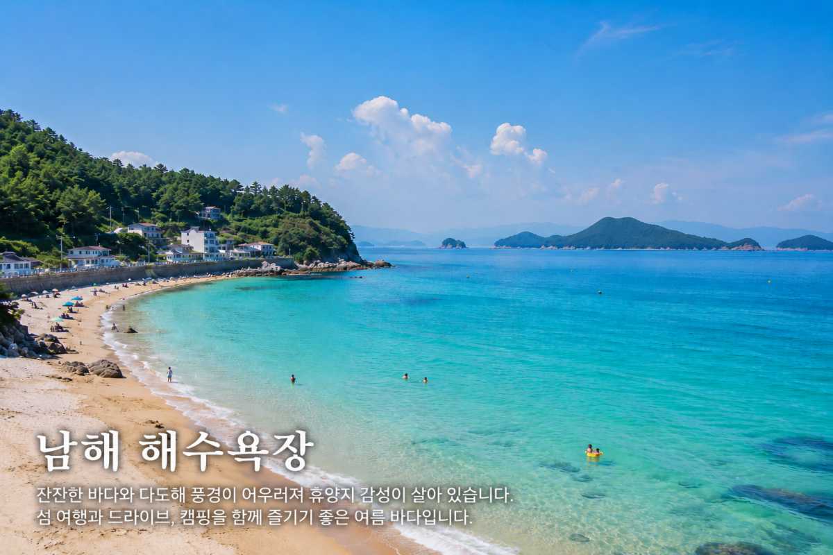 남해 해수욕장 / Designed by Magnific