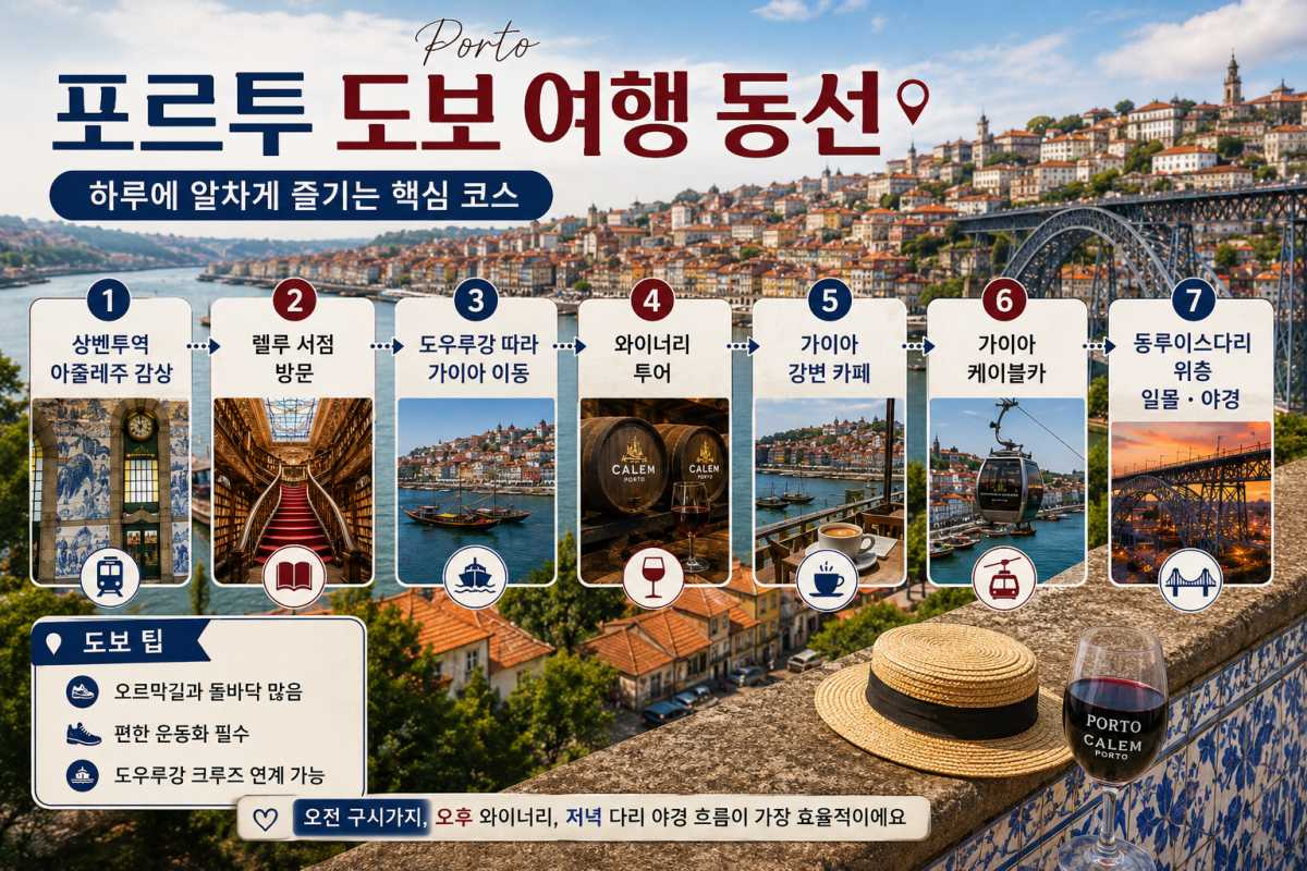 포르투 자유 여행 동선 / ⓒ인포매틱스뷰