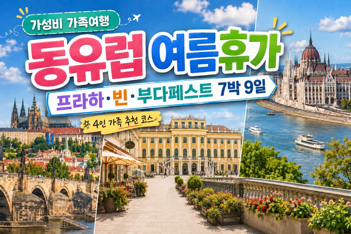 가성비 동유럽 4인 가족 여름휴가 일정 추천 /  ⓒ인포매틱스뷰