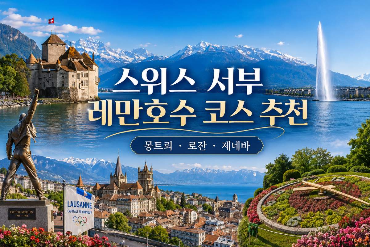 몽트뢰 로잔 제네바 레만호수 스위스 서부 여행코스 추천  / ⓒ인포매틱스뷰