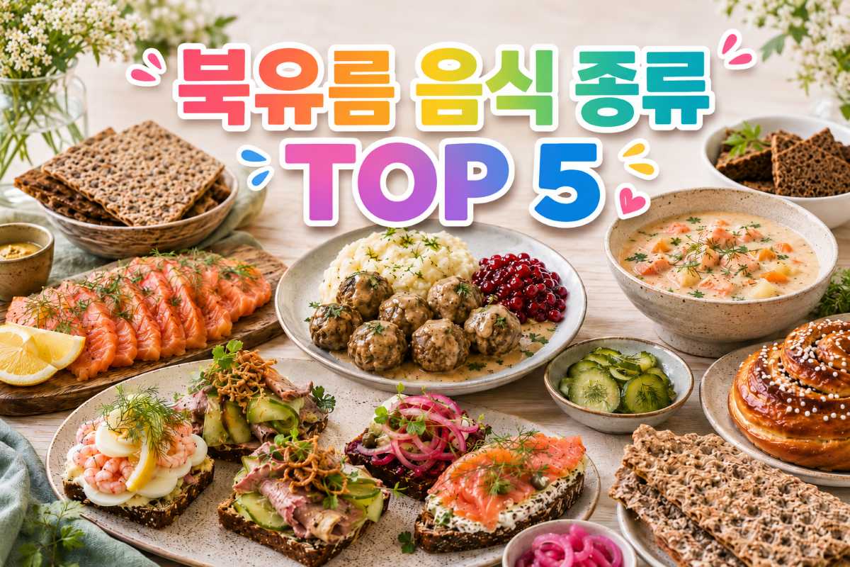 북유럽 음식 종류 TOP 5 / 인포매틱스뷰