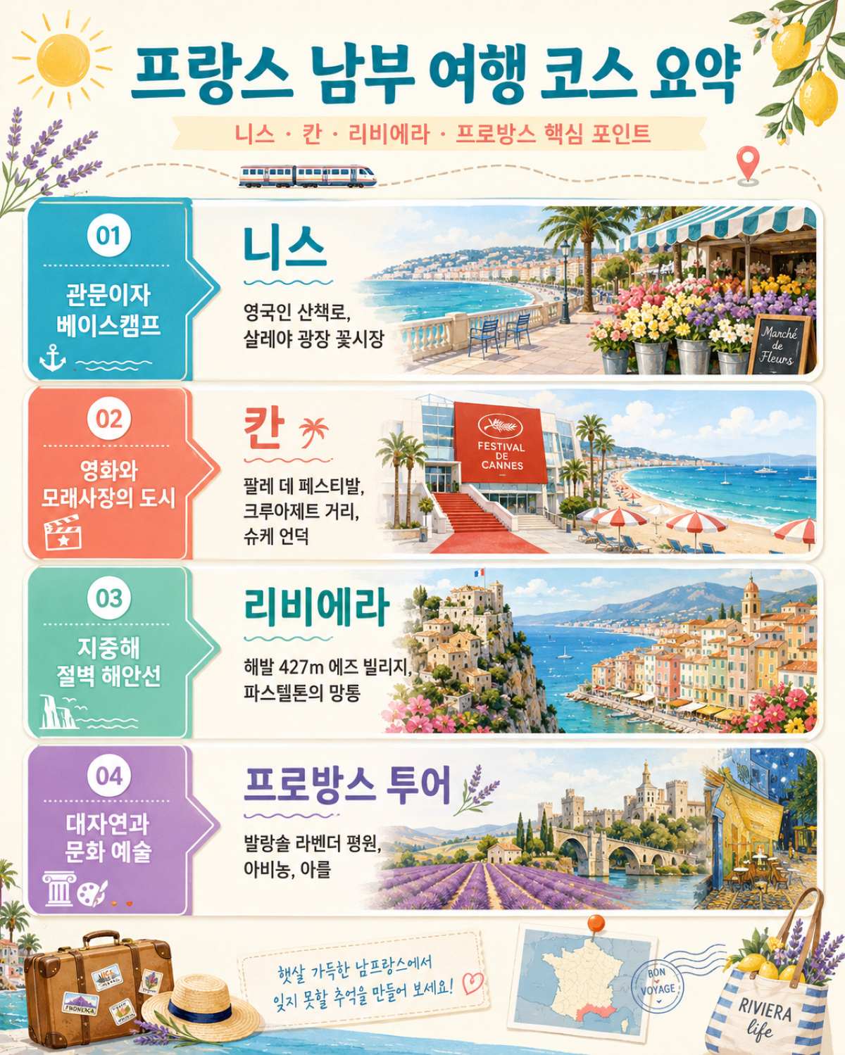 프랑스 남부 여행 코스 / ⓒ인포매틱스뷰