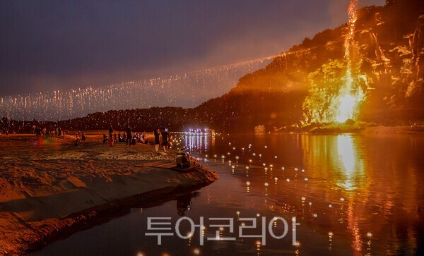 사진 / 안동 선유줄불놀이 장면