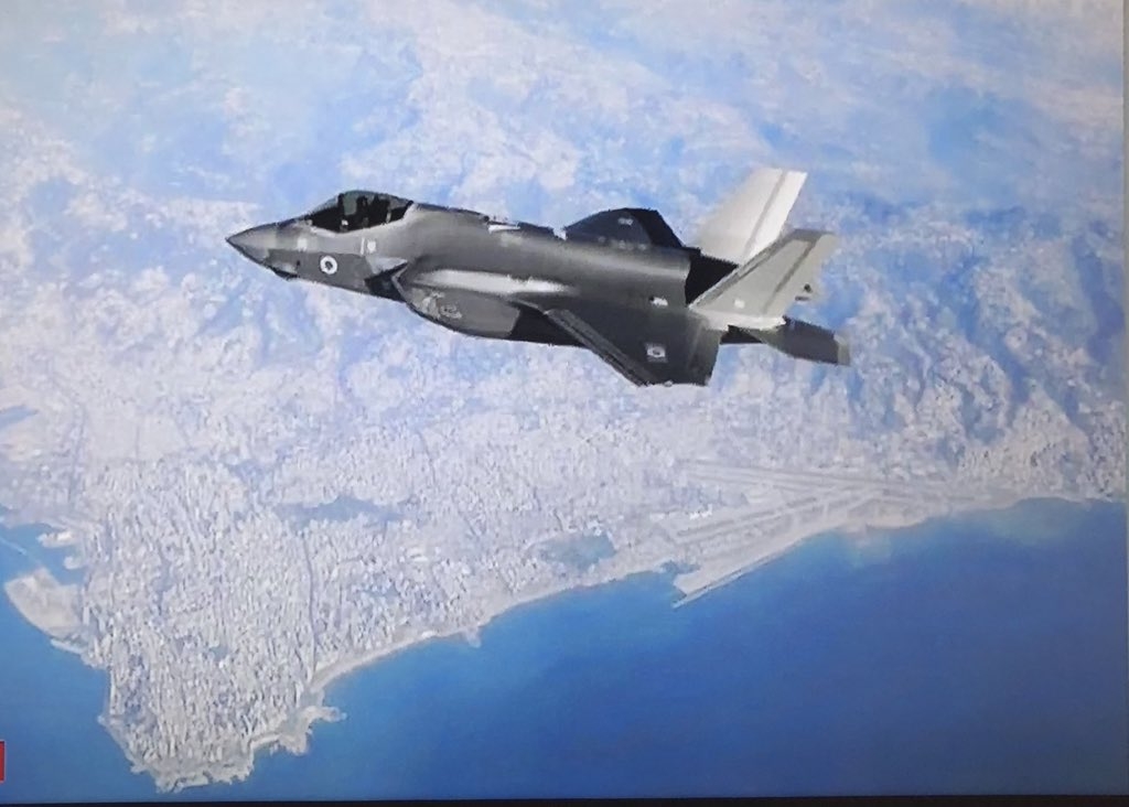이스라엘, '레바논 비행' 스텔스전투기 F-35 공개…군사력 과시 | 연합뉴스