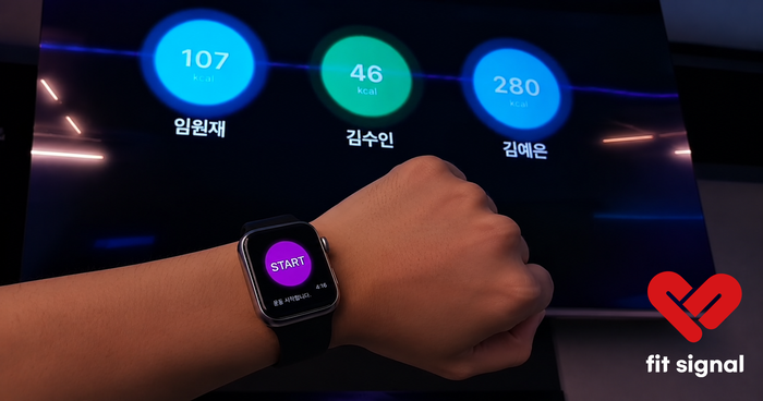더바디채널에서 개발한 실시간 운동 심박수 모니터시스템 ‘핏 시그널(fit signal). 사진 | 바대채널
