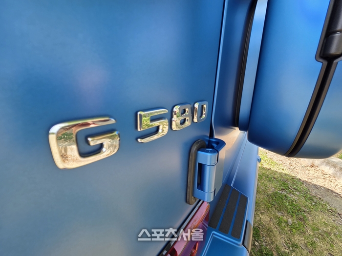 G클래스의 첫 순수 전기차 ‘메르세데스-벤츠 G 580 위드 EQ 테크놀로지. 사진 | 원성윤 기자 socool@sportsseoul.com