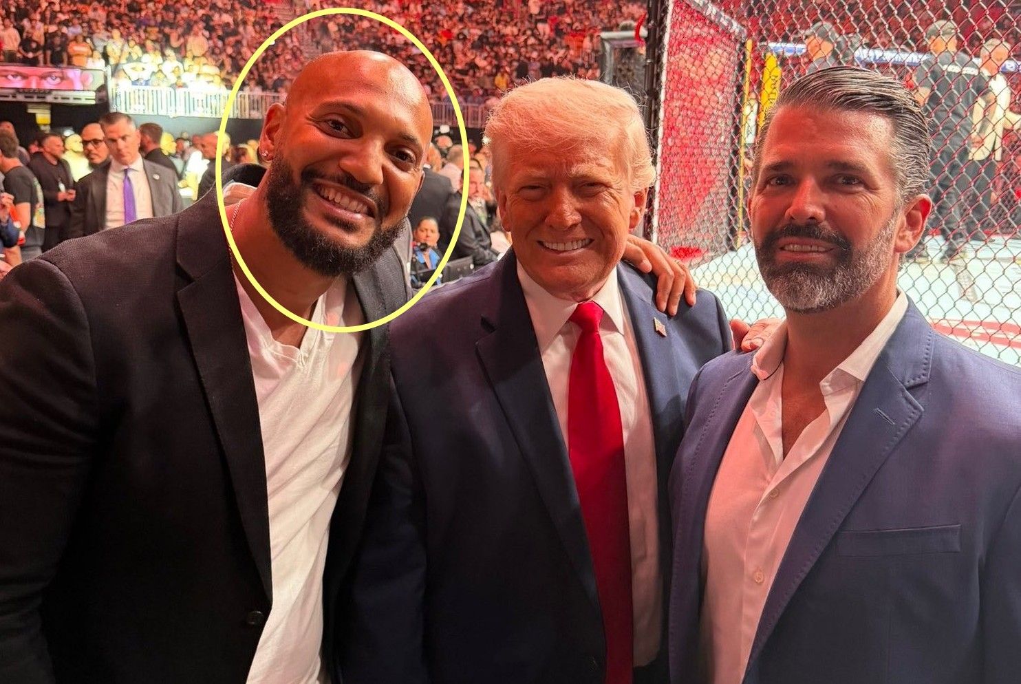 Craig Long II with Trump and Donald Trump Jr. / Credit: X