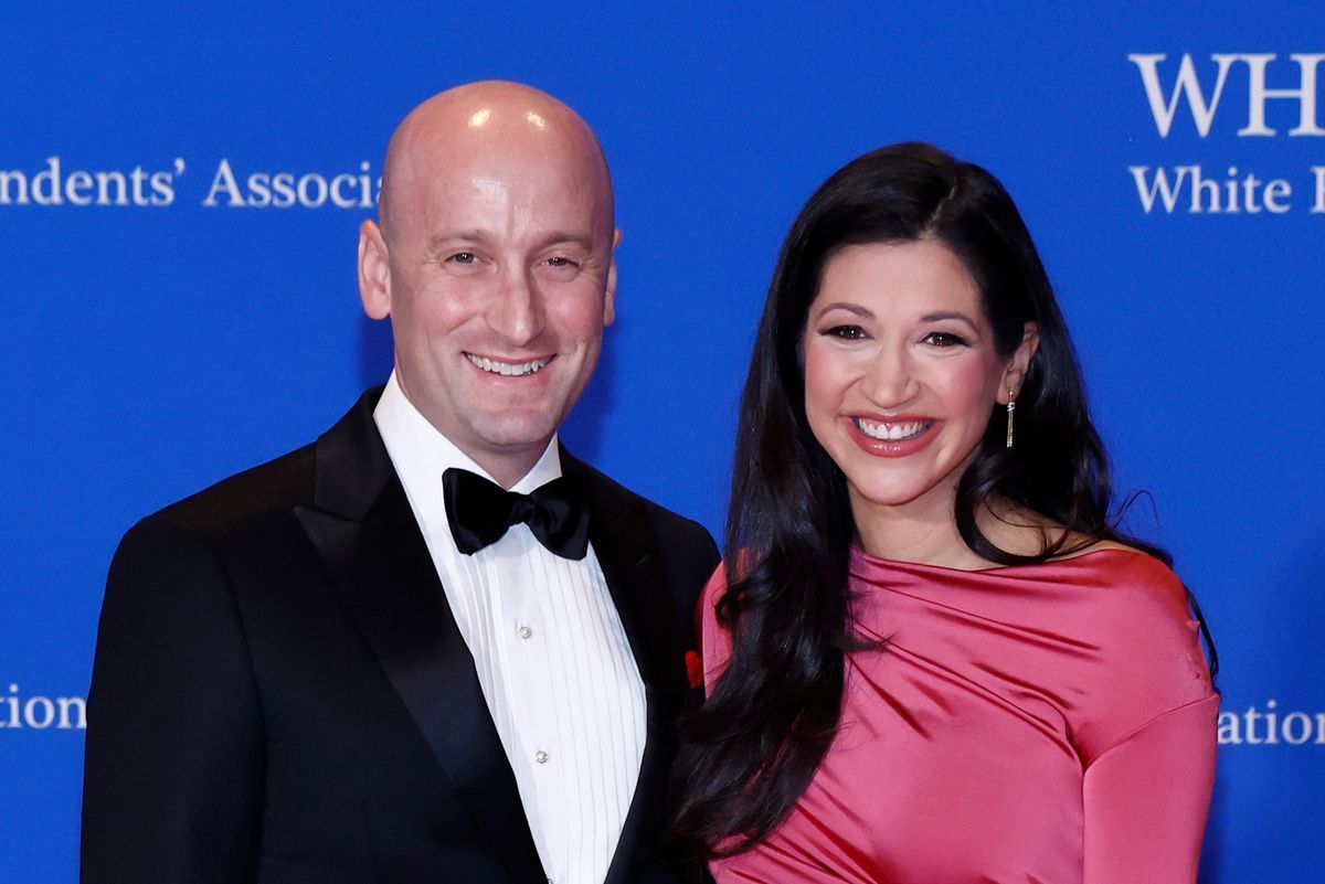 Stephen Miller and Katie Miller / Credit: X