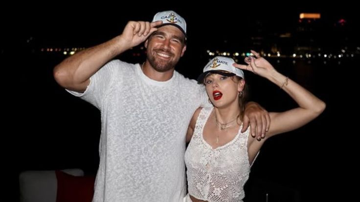 Travis Kelce and Taylor Swift / Credit: Instagram