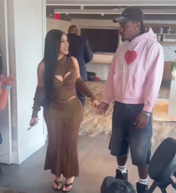 Cardi B and Stefon Diggs / Credit: X