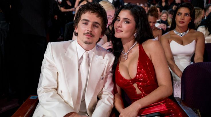 Timothée Chalamet and Kylie Jenner / Credit: X