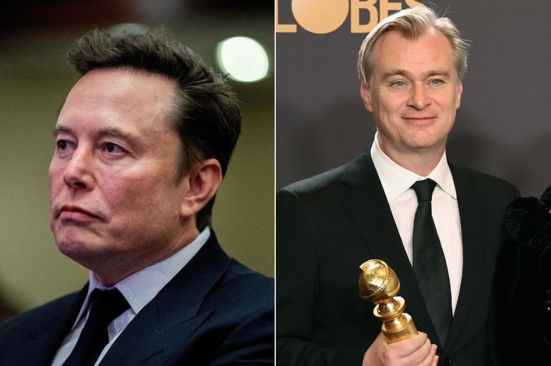 Elon Musk and Christopher Nolan / Credit: X