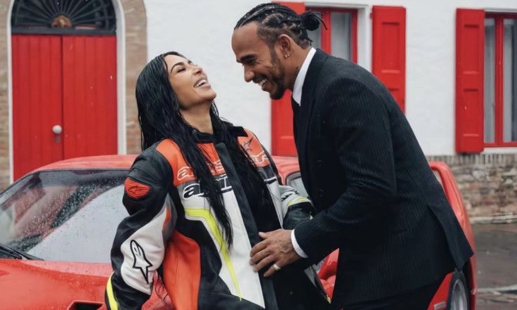 Kim Kardashian and Lewis Hamilton / Credit: X