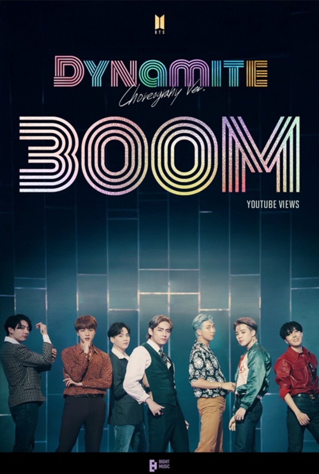 BTS '다이너마이트' 3억뷰 돌파 이미지