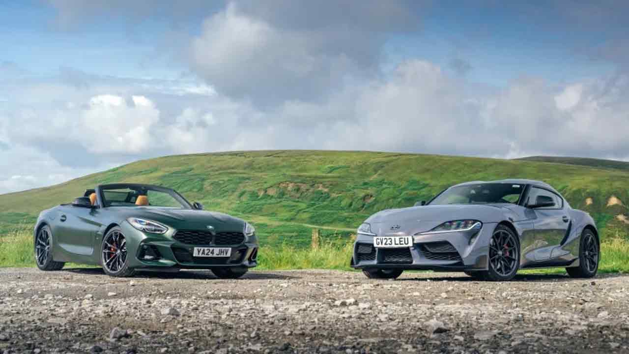 BMW Z4와 도요타 수프라 / 사진=evo.uk
