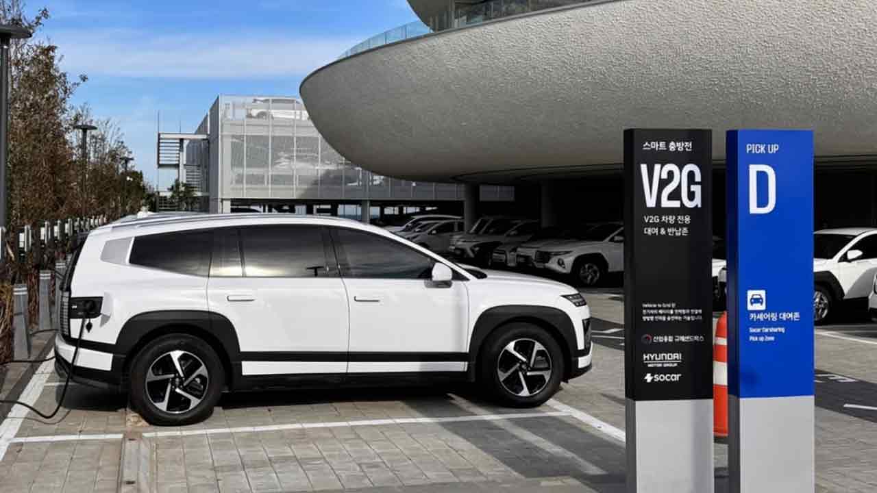 제주도 쏘카터미널 V2G 사업 현장 / 사진=현대