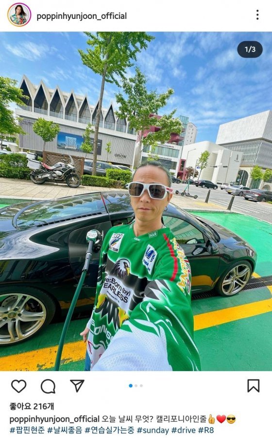 지난주 람보르기니·어제 아우디·오늘 BMW… 슈퍼카에 둘러싸여 춤추는 팝핀현준 근황｜EV라운지