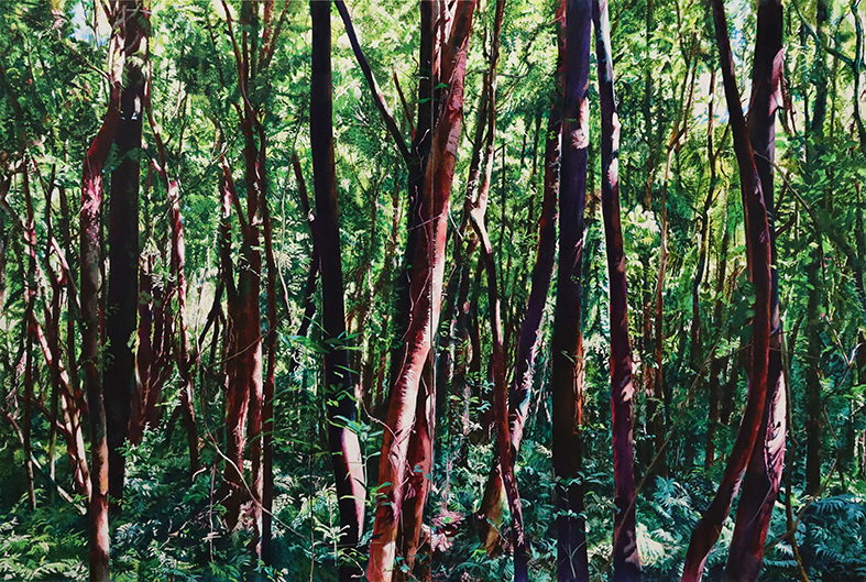 [노화랑] 다시 숲21-09_259x388cm_ acrylic, coffee grounds on canvas_ 2021