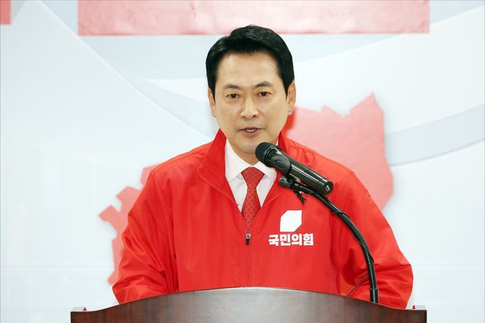 장동혁 국민의힘 대표가 5월 25일 오후 대구 수성구 국민의힘 대구시당에서 열린 국민의힘 대구·경북 공동 비전선포식에서 발언을 하고 있다. ⓒ데일리안 홍금표 기자