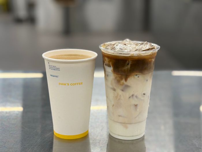 빽다방 라떼 Hot & Icedⓒ더본코리아