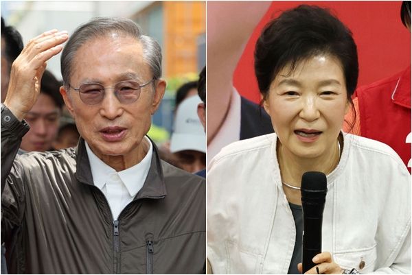 이명박·박근혜 전 대통령 ⓒ뉴시스