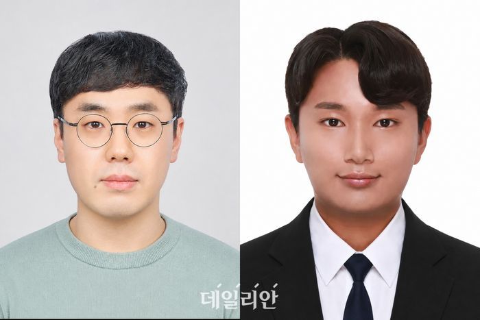 (왼쪽부터) 주경돈 교수, 방재훈 연구원.ⓒUNIST