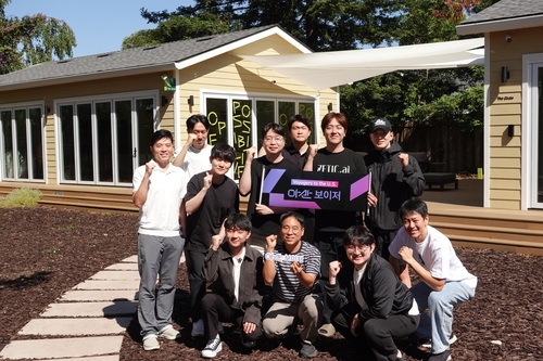 아산 보이저 2026 배치팀의 실리콘밸리 캠프 단체사진.