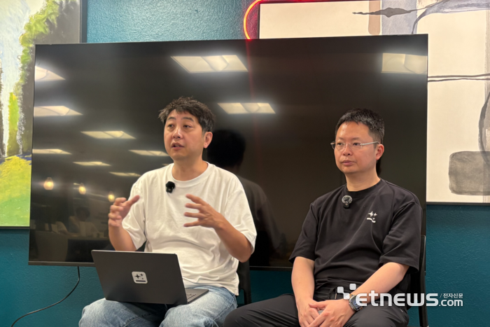 에릭 징 젠스파크 CEO(왼쪽)와 케이 주 젠스파크 CTO