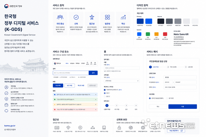 한국형 정부 디지털 서비스(GDS·Government Digital Service) 형상화 AI 생성 이미지.