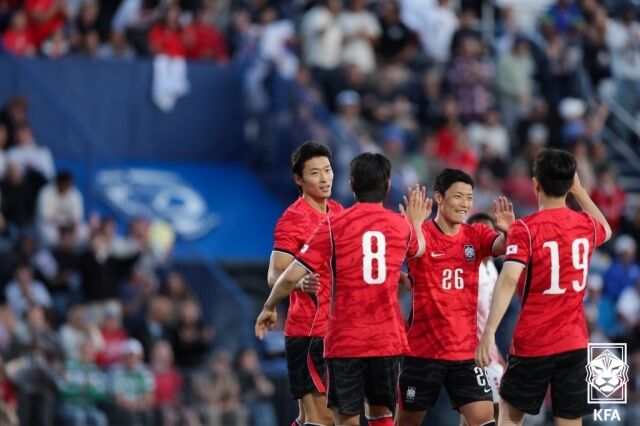 한국이 2026년 5월 미국 유타주 프로보에서 열린 트리니다드토바고와의 평가전에서 5-0으로 이겼다./대한축구협회 제공