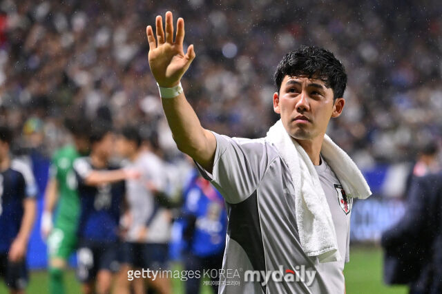 엔도 와타루(리버풀)가 부상으로 2026 국제축구연맹(FIFA) 북중미 월드컵 일본 대표팀에서 하차했다. /게티이미지코리아
