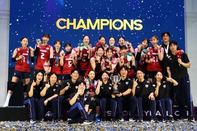 차상현호가 AVC컵 우승에 성공했다./AVC