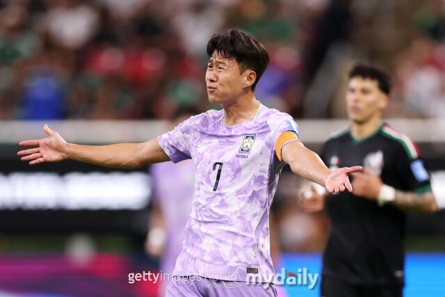 19일 과달라하라 스타디움에서 열린 대한민국과 멕시코의 '2026 국제축구연맹(FIFA) 북중미월드컵' A조 조별리그 2차전 경기. 대한민국의 손흥민./게티이미지코리아